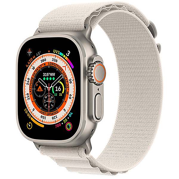 Apple Watch Ultra GPS + Cellular, 49mm Titanium Case with